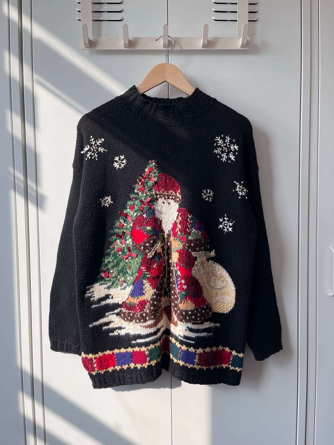 티아라 크리스마스 핸드메이드 산타 니트 상품이미지1