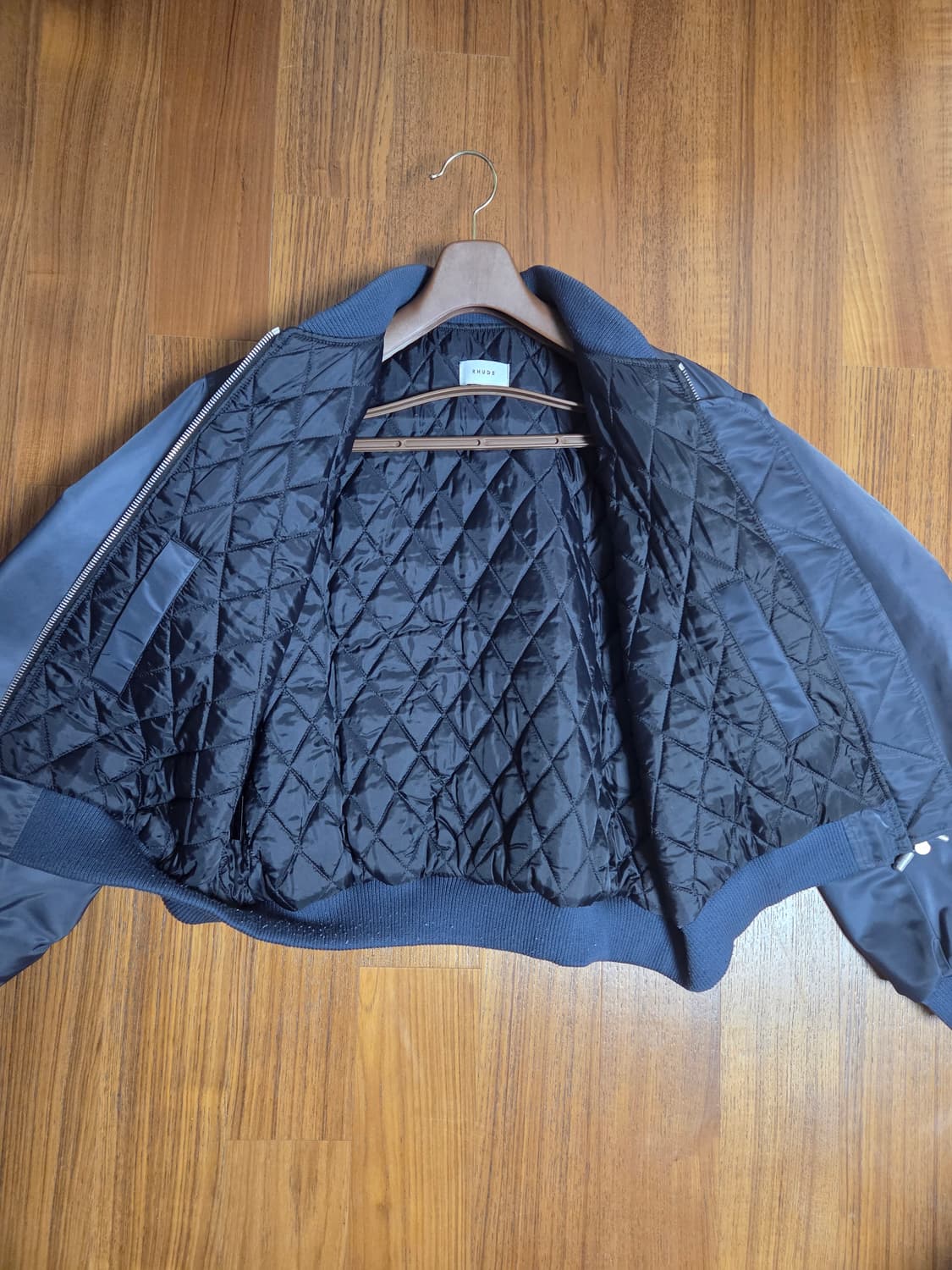 Rhude 네이비 블루 MA-1 자켓 상품이미지5