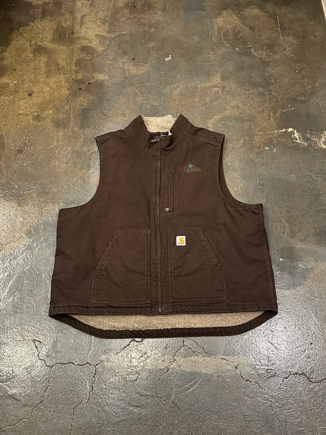 칼하트 워크자켓 베스트 브라운 XXL 상품이미지1