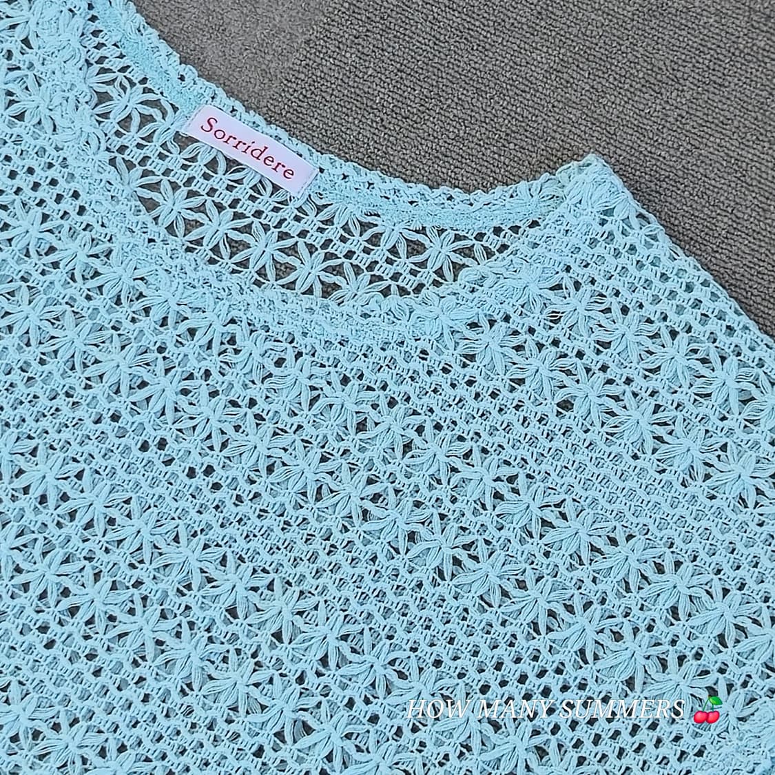 블루그린 여름 니트  상품이미지4