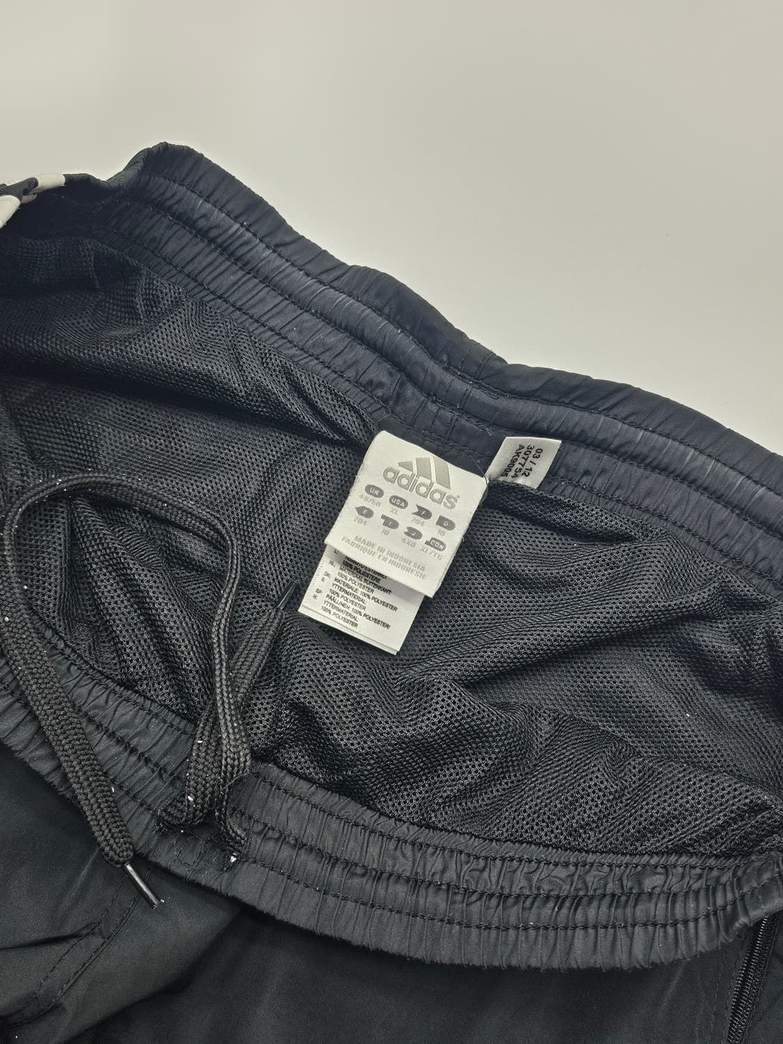 아디다스 블랙 삼선 트랙팬츠 바람막이 와이드 바지 상품이미지4