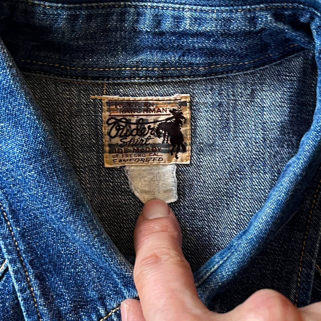 리얼맥코이 웨스턴 데님 셔츠 상품이미지2