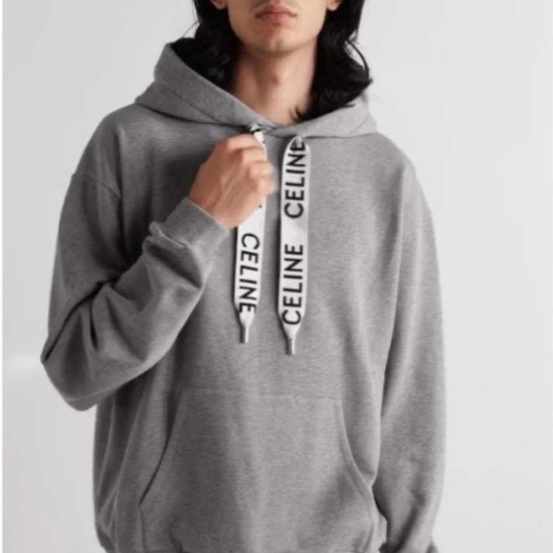 [S+급/XL] 셀린느 루즈 코튼 후드티 그레이 상품이미지7