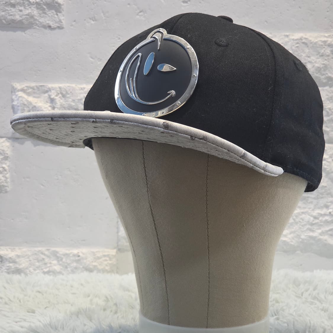 p8-5:YUMS 스마일 플레이트 스냅백(Free약 56-60cm) 상품이미지3