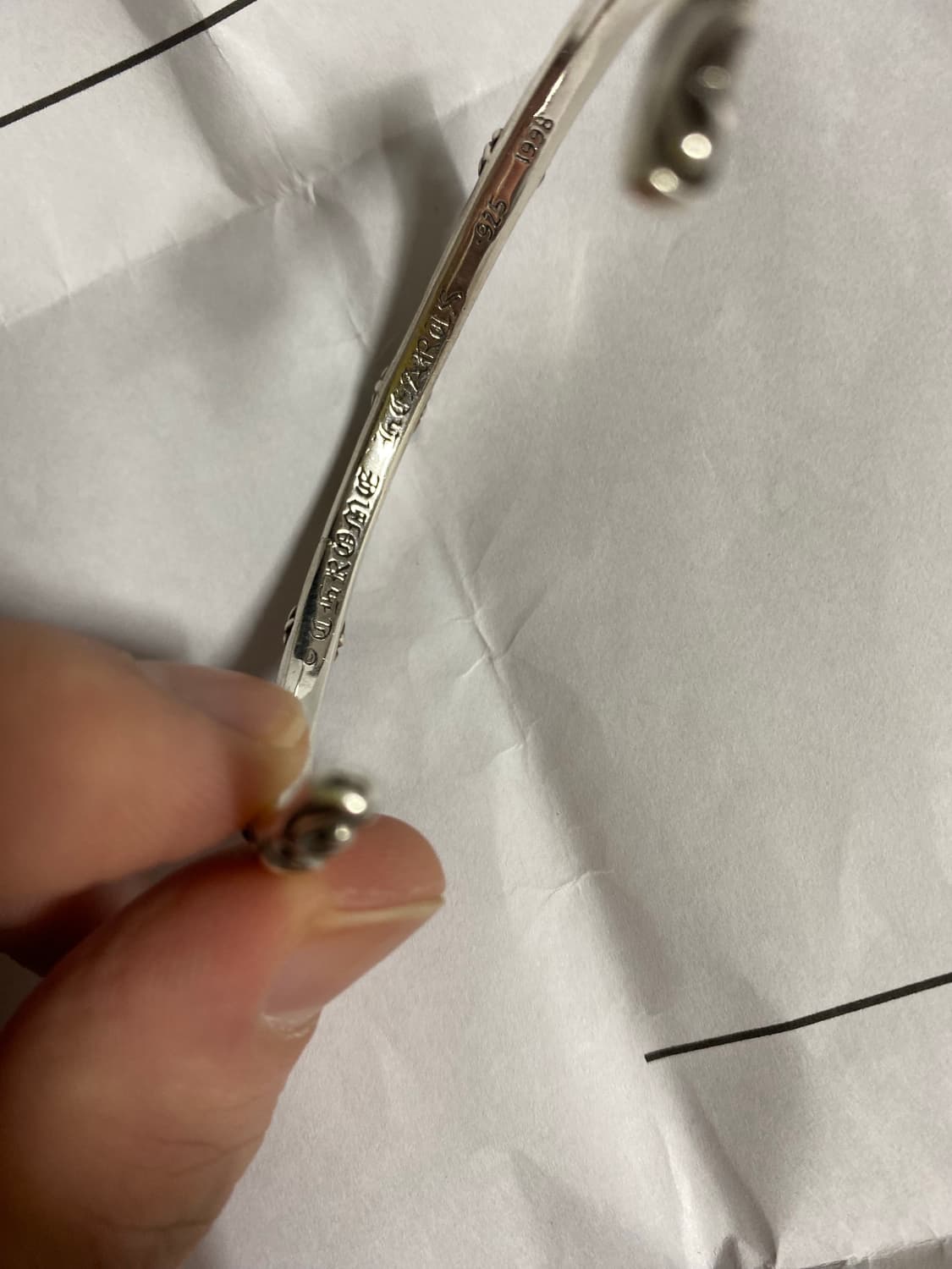 크롬하츠 뱅글 팔찌 M사 정품 나매 키나코님 인증 상품이미지2