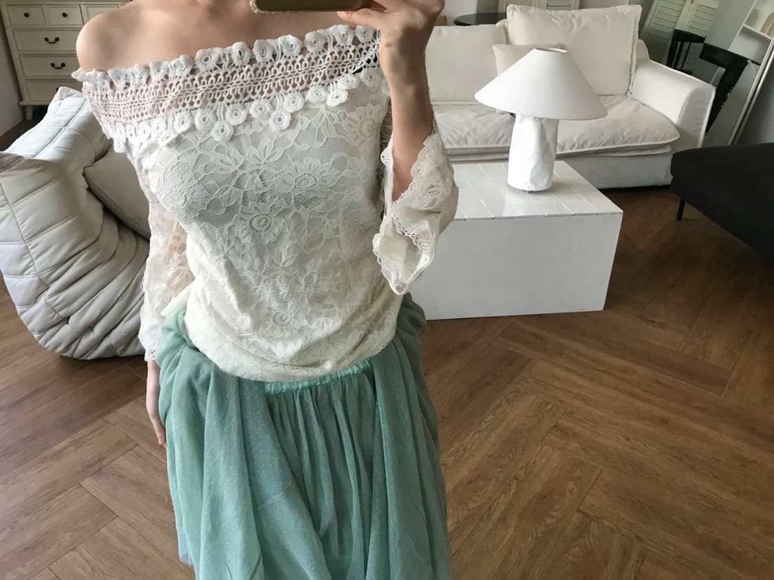 vintage lace top 상품이미지1