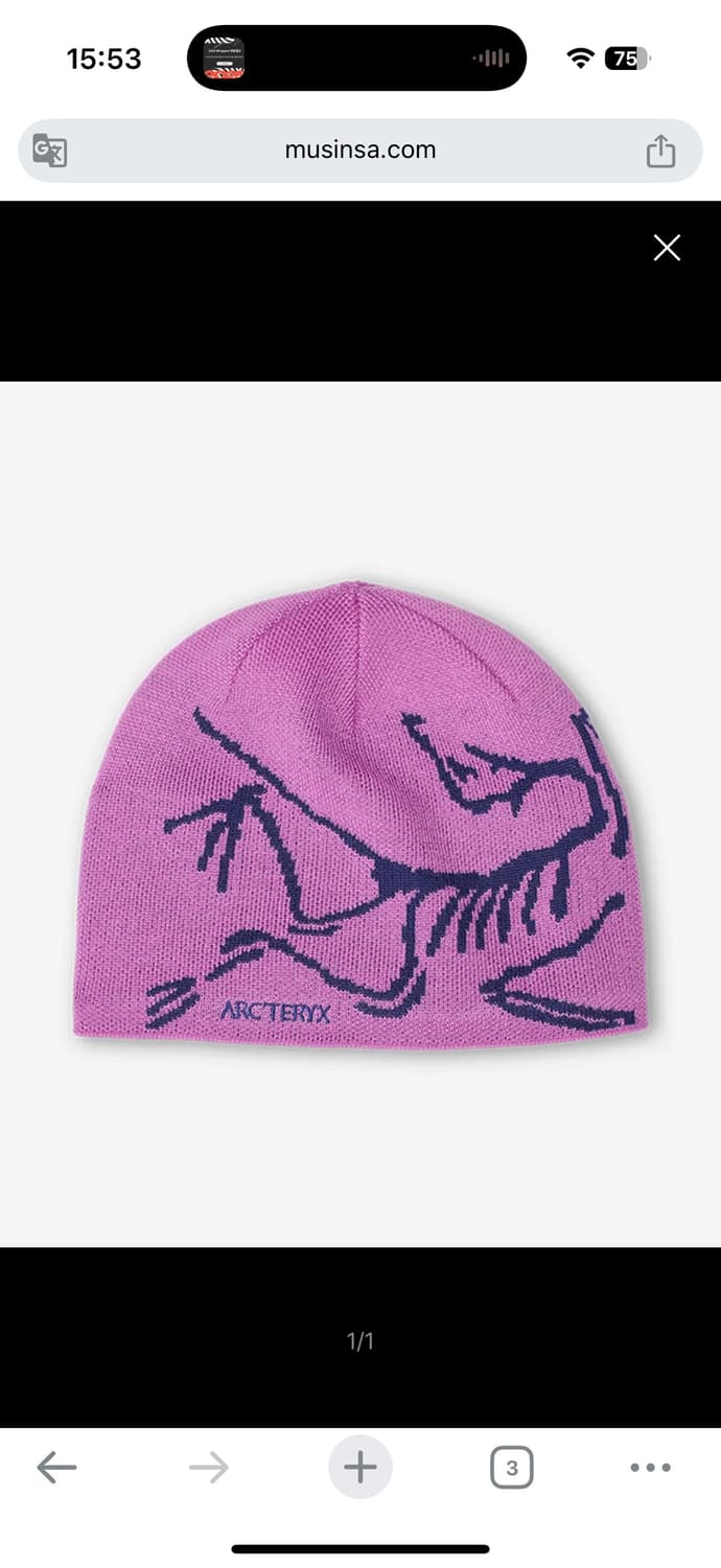 아크테릭스 버드 헤드 핑크비니  상품이미지1