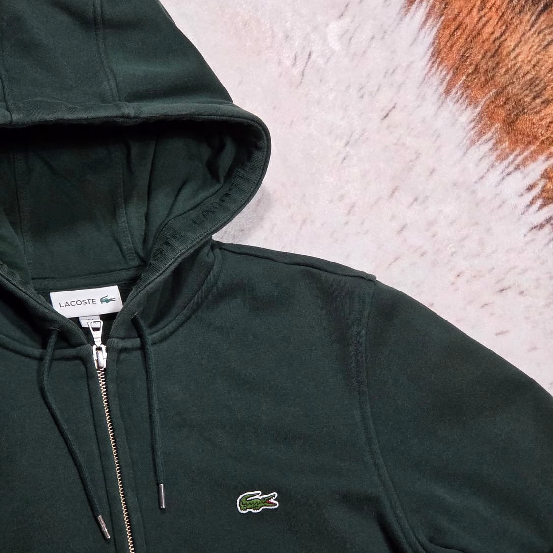 라코스테 다크그린 후드집업 상품이미지2