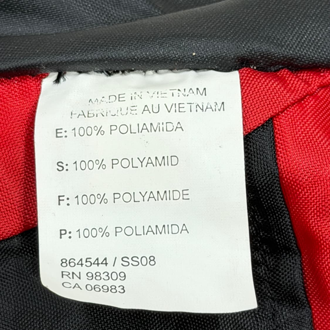 살로몬 빈티지 Y2K 배낭 백팩 가방 레드 블랙 상품이미지4