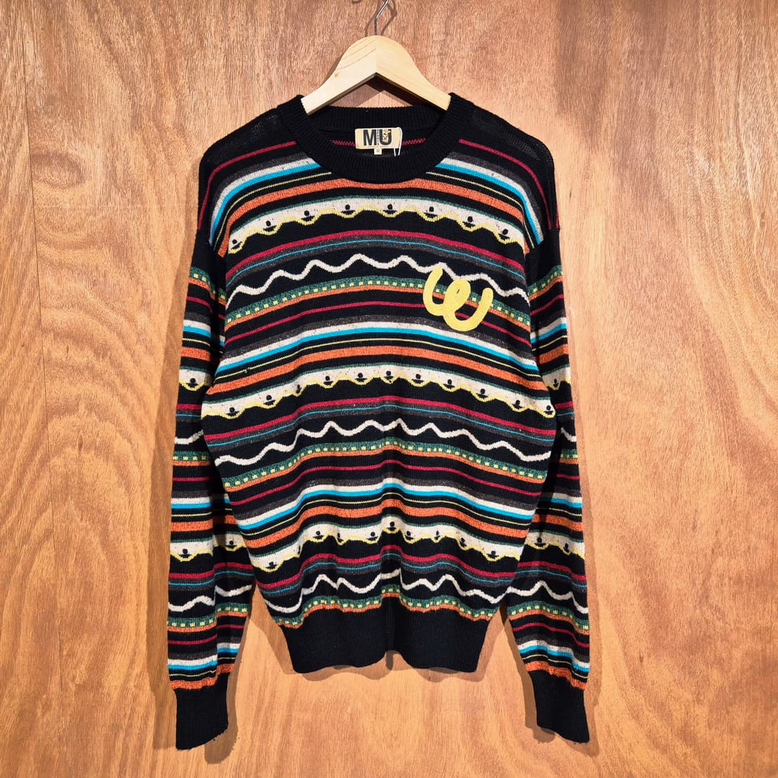 MU스포츠 재팬 캐시미어 케이블패턴 니트 L 상품이미지1