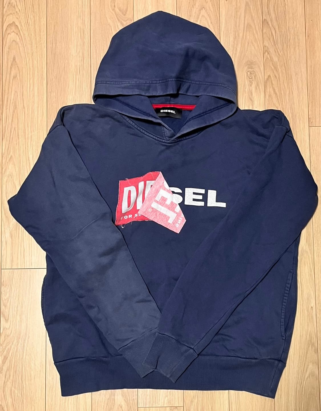디젤 네이비 후드티 XL 상품이미지1