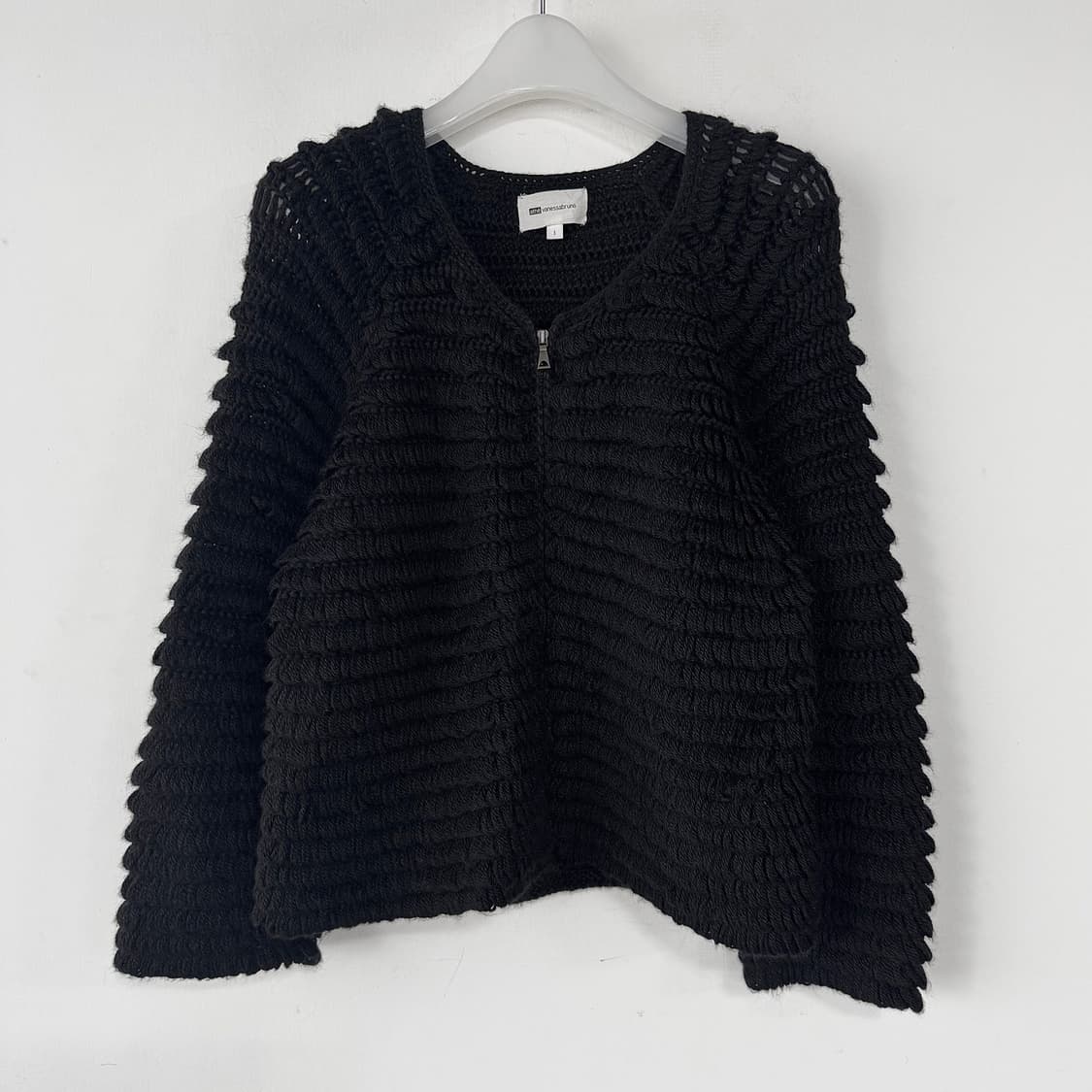 바네사브루노 아떼 울 니트 집업 가디건 상품이미지1