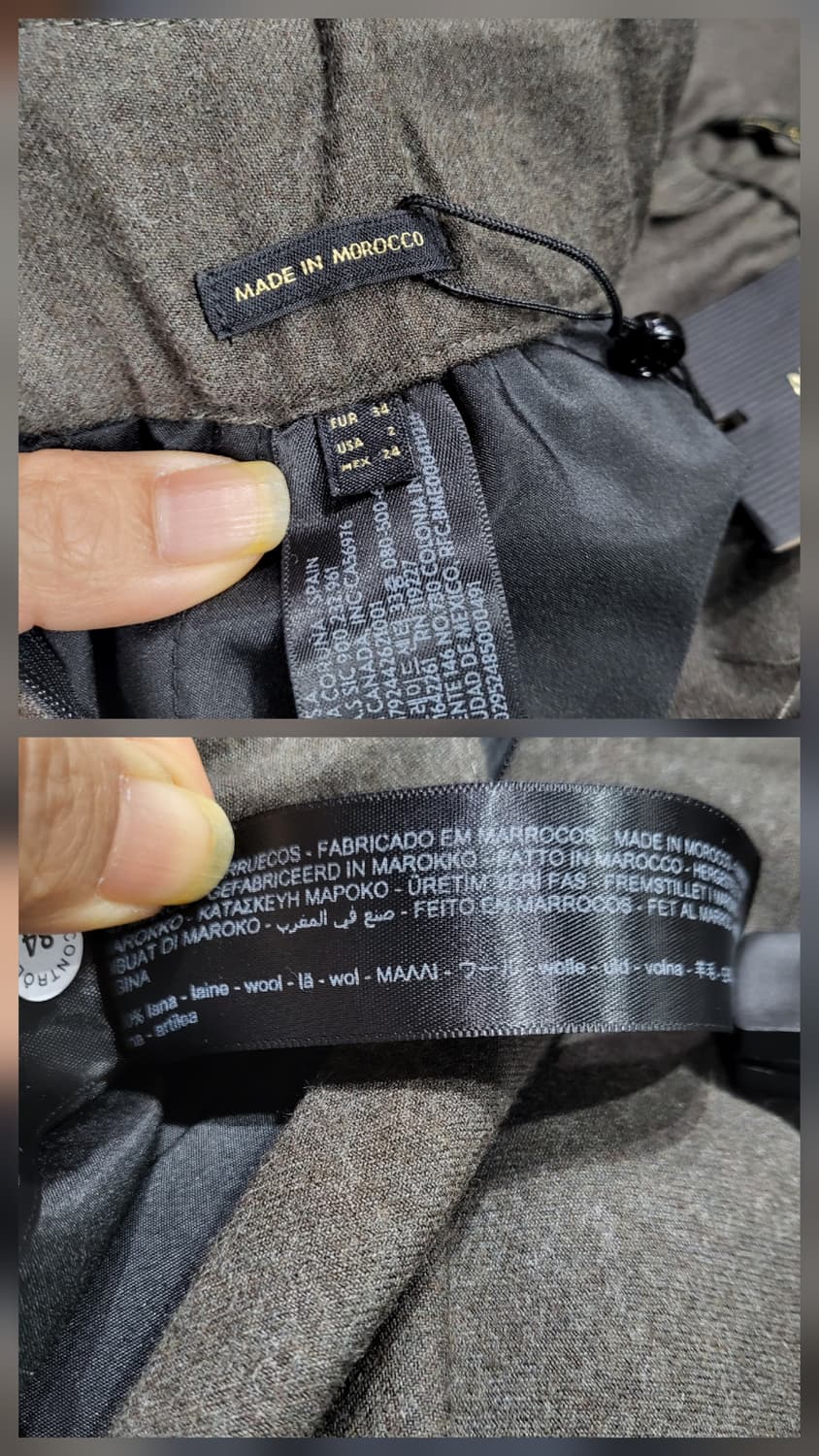 마시모뚜띠 울 밴드 와이드팬츠(새상품) 상품이미지9