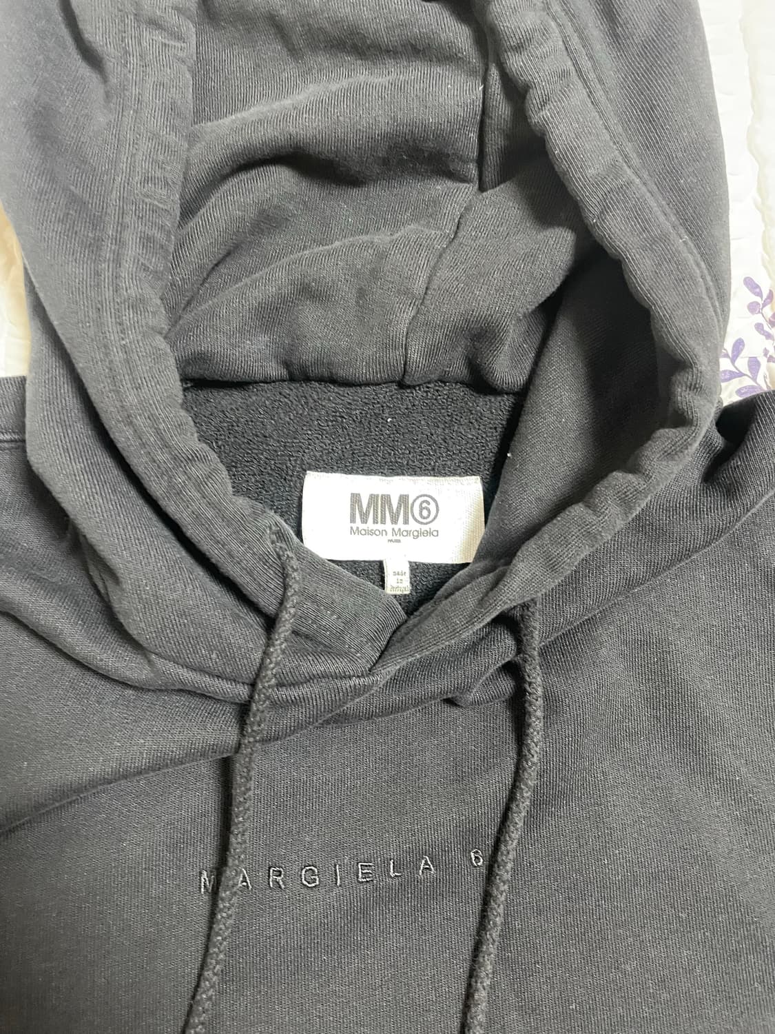 MM6 메종 마르지엘라 후드티 블랙 S 상품이미지1