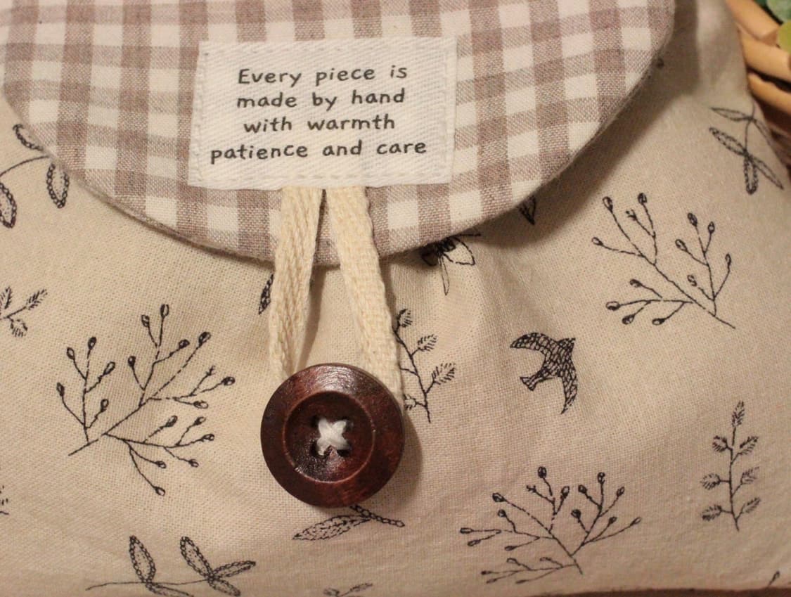 핸드메이드 핀턱 단추 파우치 상품이미지3