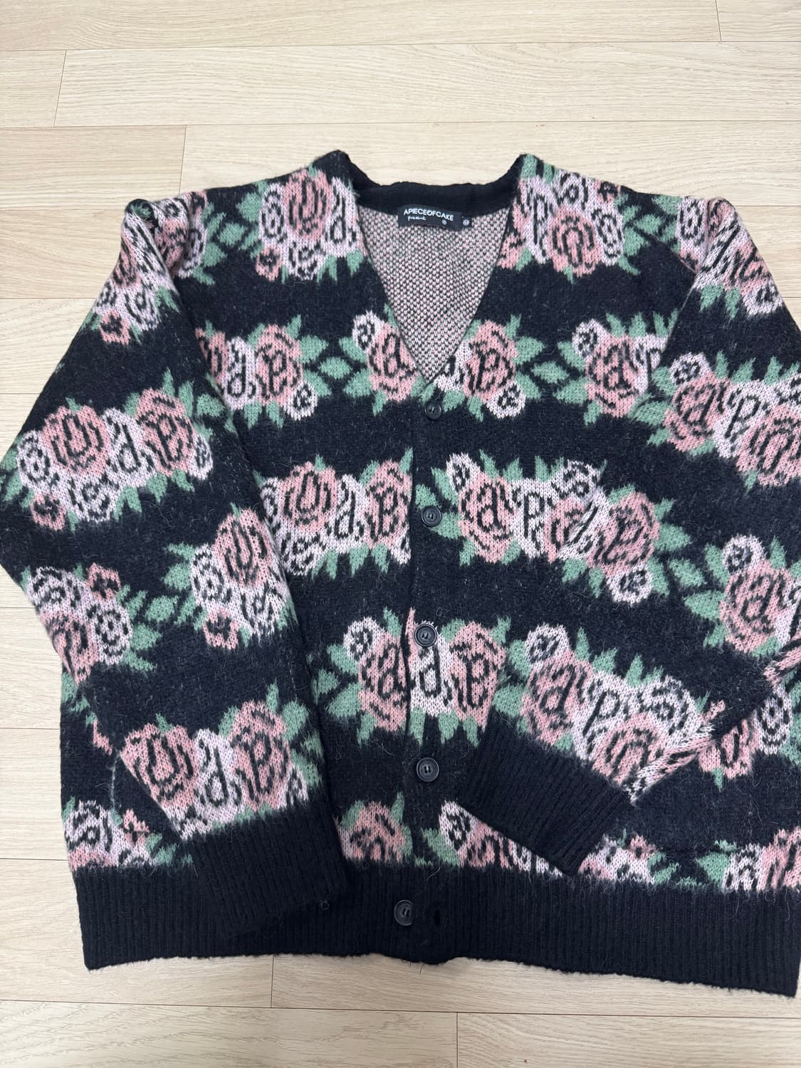 어피스오브케이크APOC 플라워패턴 가디건 M 상품이미지3