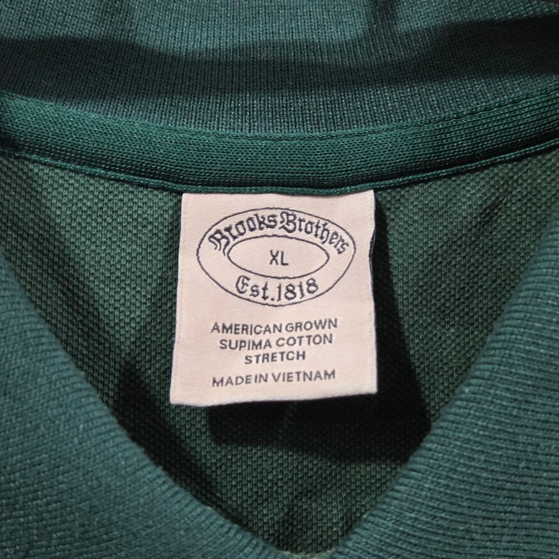 브룩스브라더스 피케 반팔 카라티 XL 상품이미지3