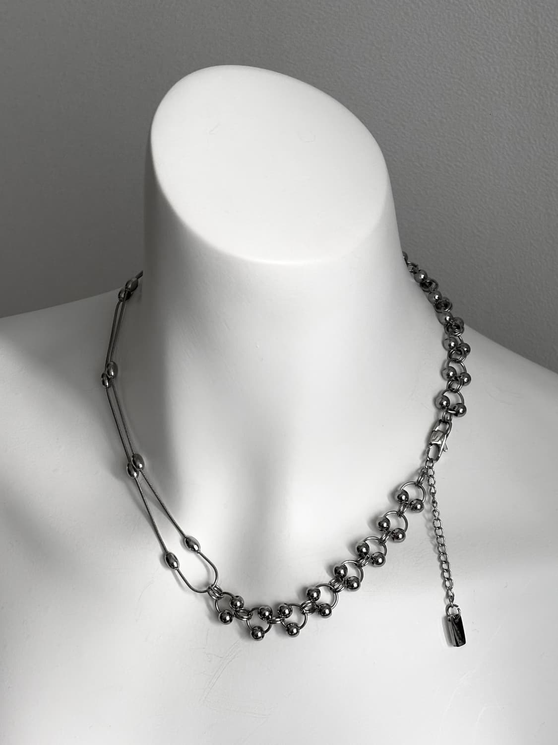 Layered ball chain necklace 상품이미지2