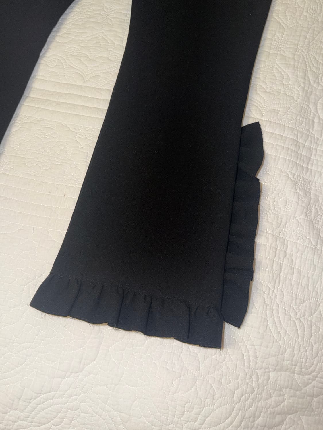 Msgm 러플 셔링 버튼 슬랙스 바지 블랙 이탈리아 55사이즈 상품이미지7