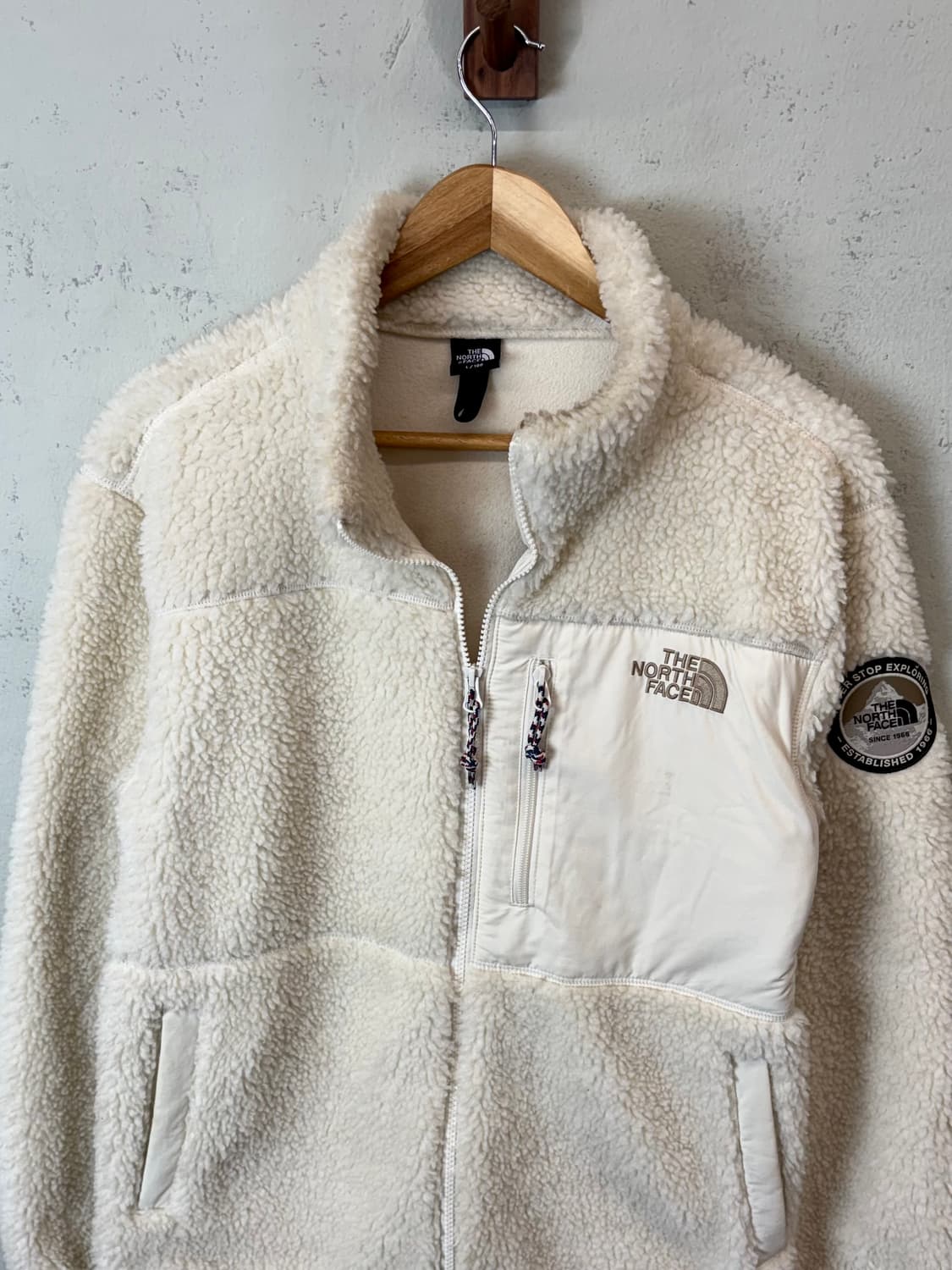 노스페이스 크림 화이트 후리스 자켓 상품이미지5