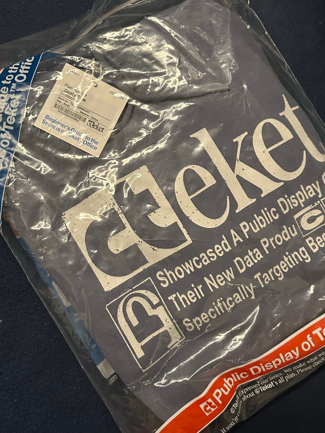 TEKET 테켓 후드 더스티블루 (모델사진이랑컬러다름) 새상품 상품이미지2