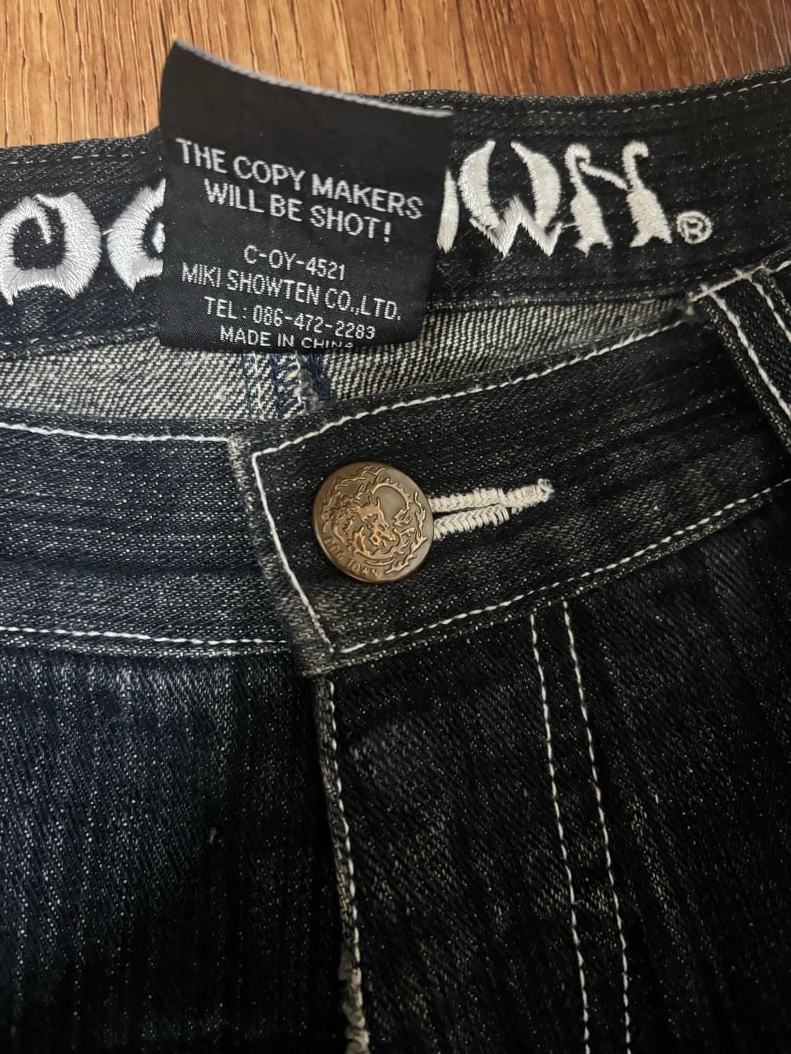 [DOG TOWN] 독타운 오리엔탈 잉어 자수 배기 데님 팬츠 상품이미지5