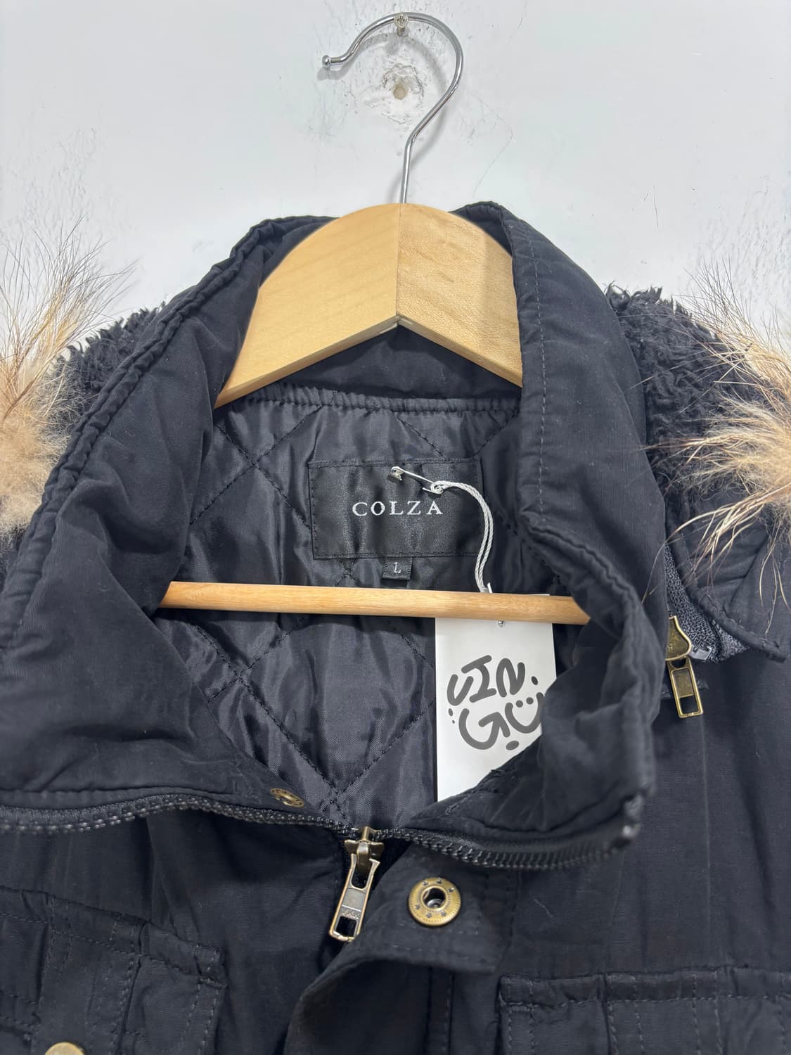 Colza 검정 야상 자켓 상품이미지9