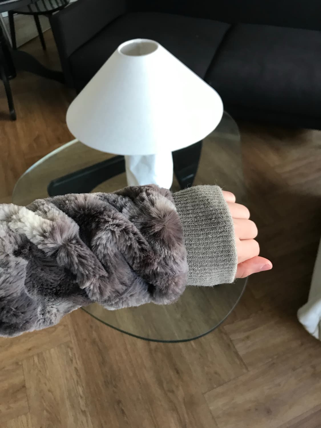 vintage crop fur zip up 상품이미지3