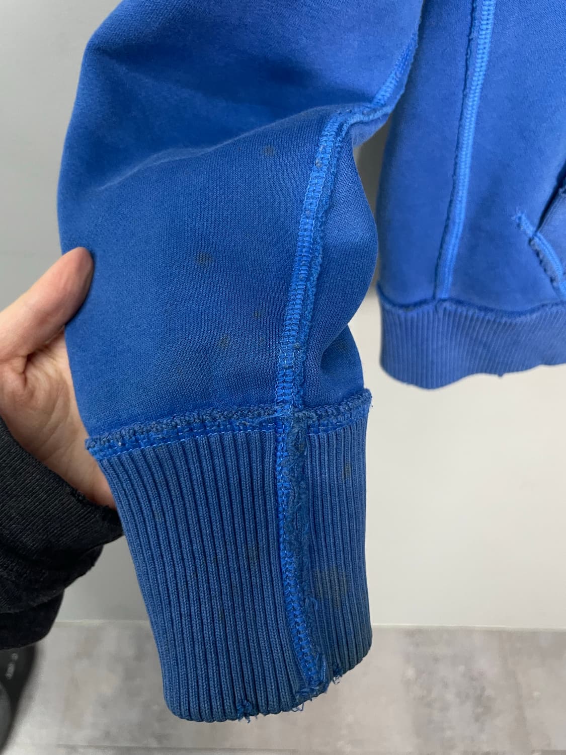 아베크롬앤피치 순록 사이드 스펠 로고 블루 후드집업 H2160 상품이미지7