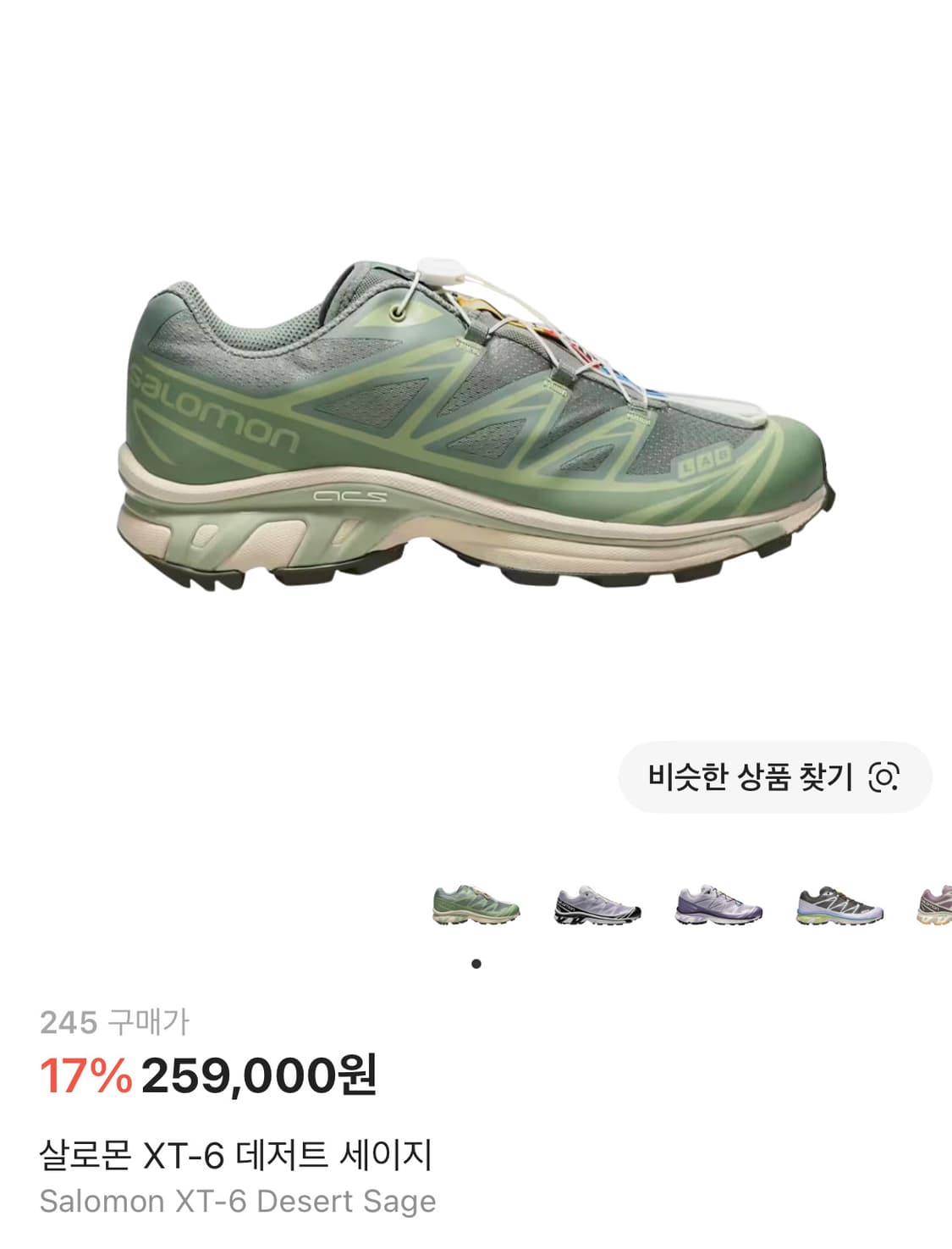 [245]살로몬 XT6 데저트 세이지 상품이미지4