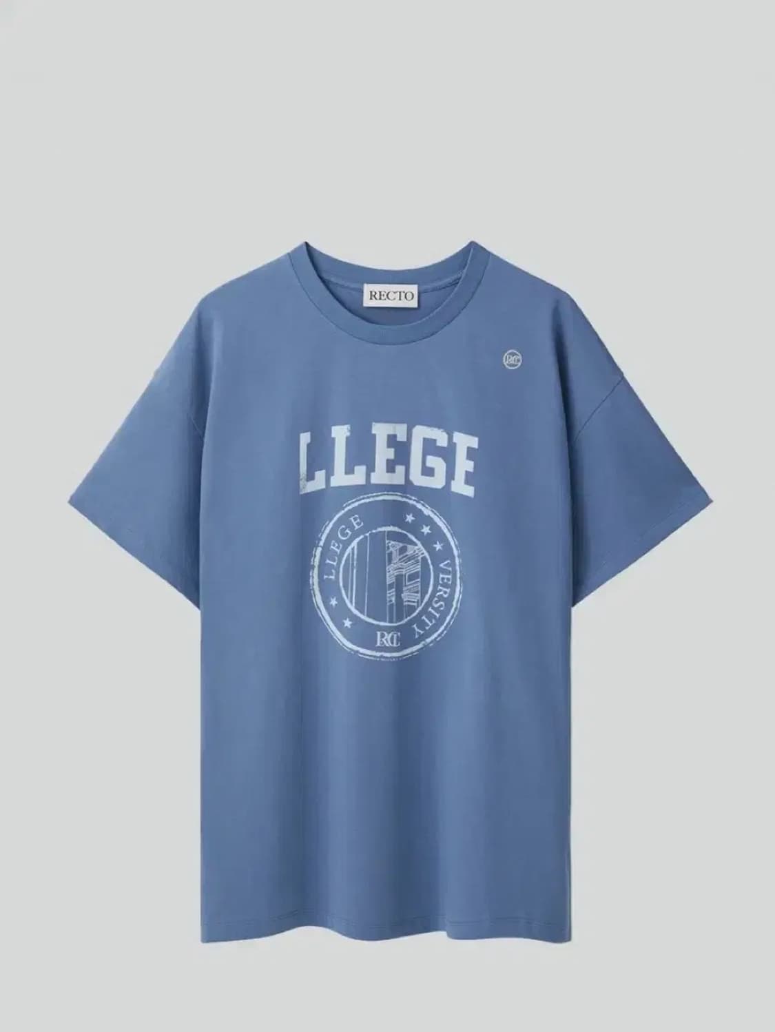 렉토(Recto) LLEGE 로고 반팔 상품이미지1