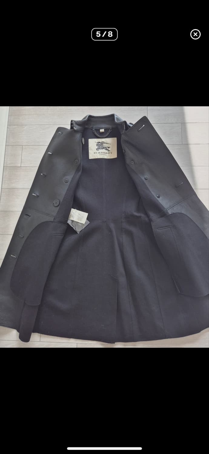 버버리 양가죽 롱코트 상품이미지5