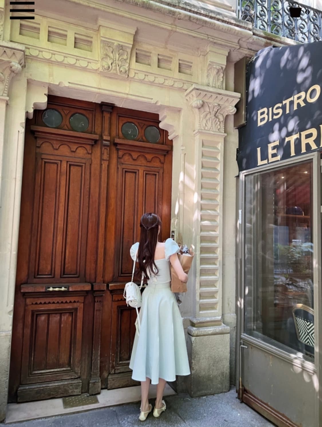 라벨르블랑 소피 아일렛 블라우스+스커트 세트 상품이미지3