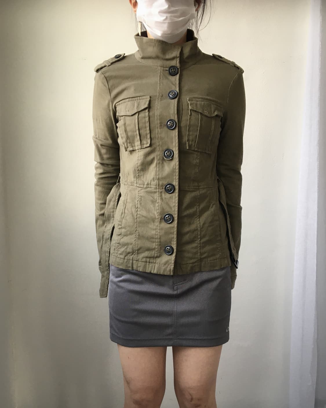 Button point high neck jacket 상품이미지7