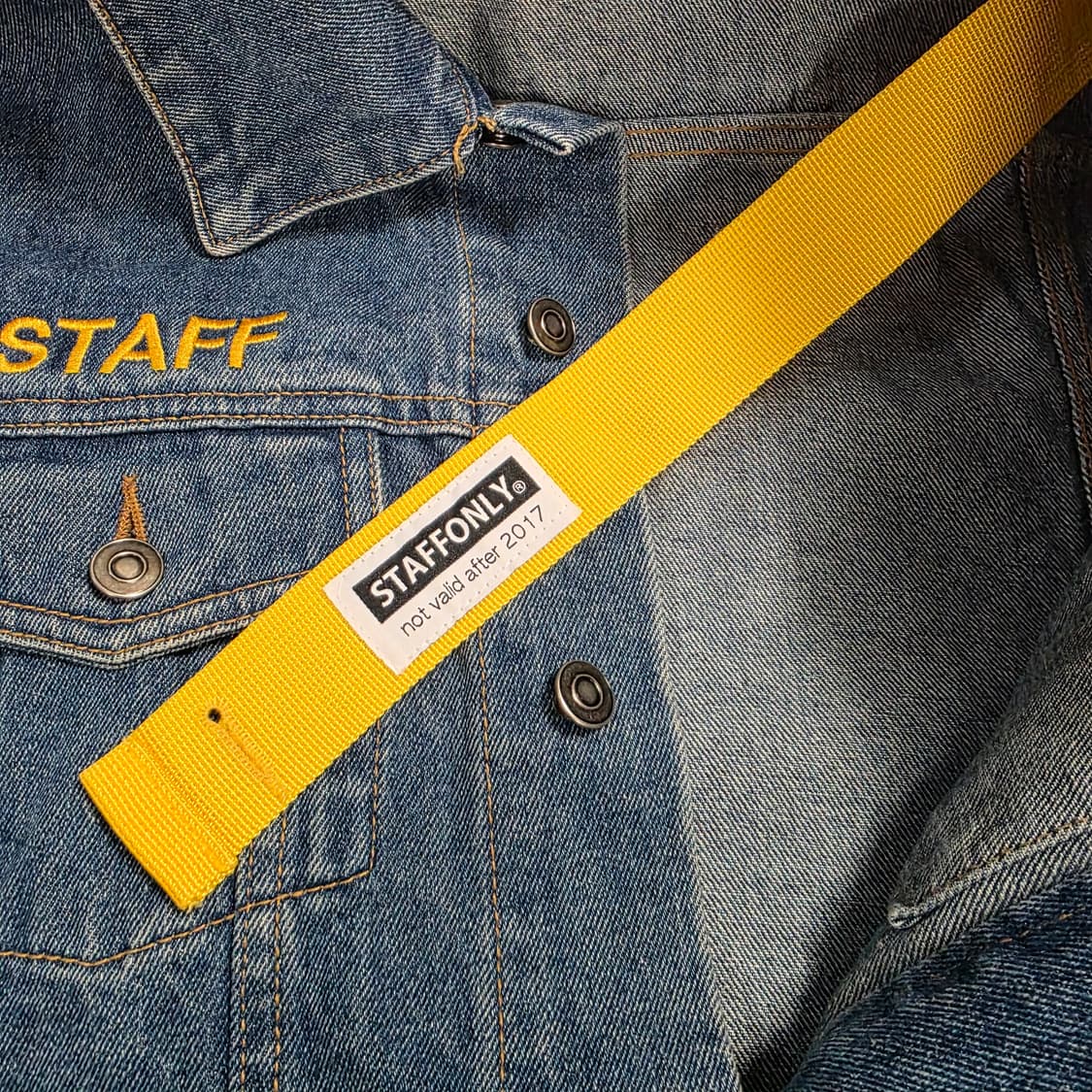 0762STAFF ONLY 스탭온리 자수 로고 중청 데님자켓 상품이미지7