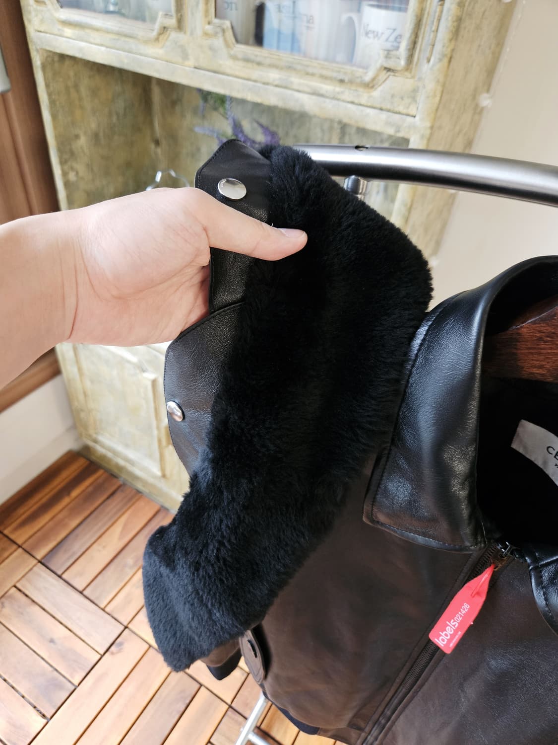 셀린느 에비에이터 레더 자켓(퍼탈부착 가능) 상품이미지10