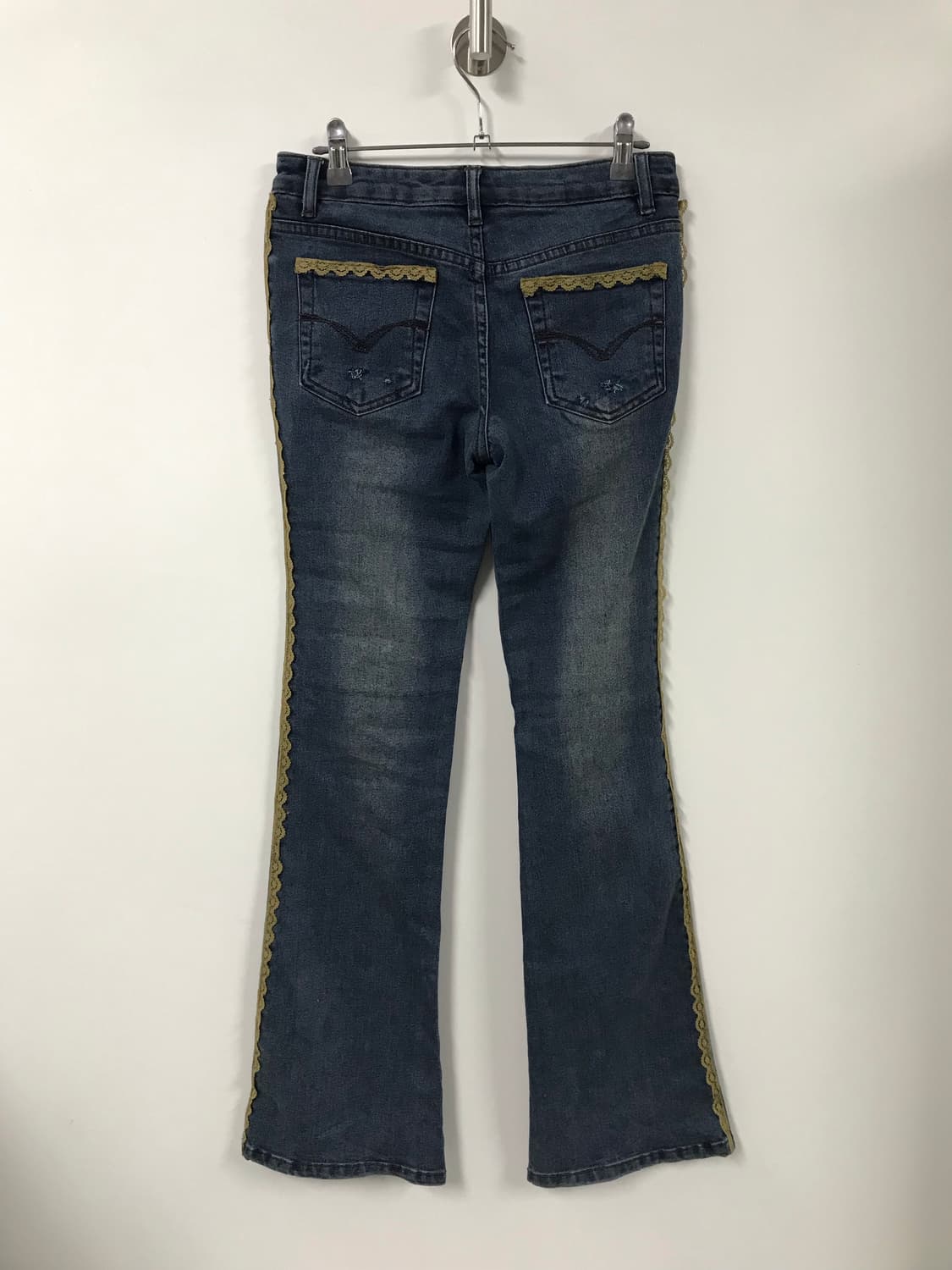 빈티지 레이스 부츠컷 데님팬츠 상품이미지5