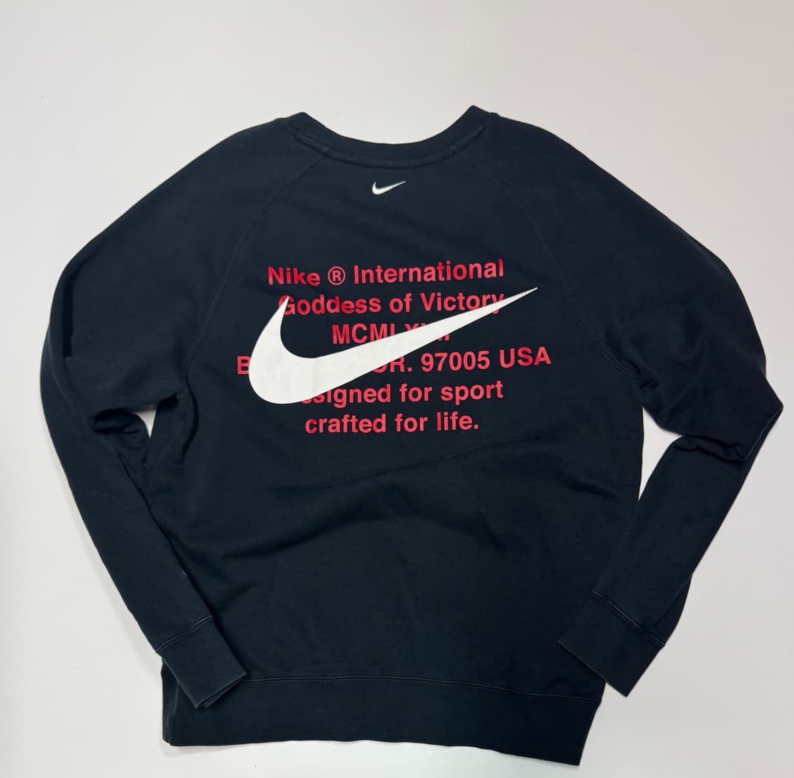 나이키 더블 스우시 뒷 프린팅 맨투맨 L 네이비 상품이미지2