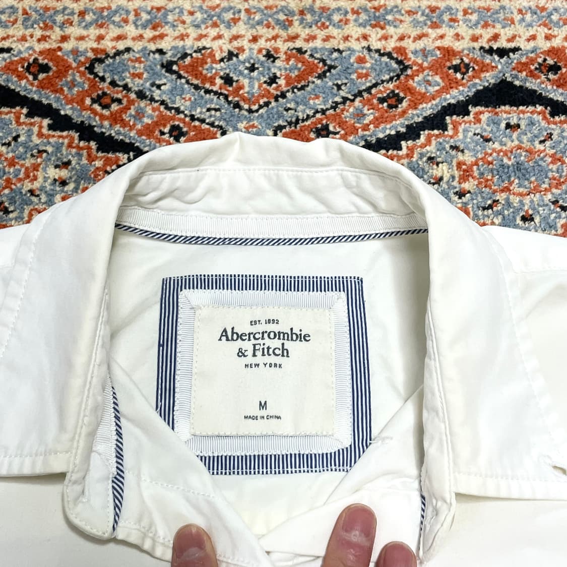  아베크롬비 화이트 옥스포드 셔츠 여성M 상품이미지3
