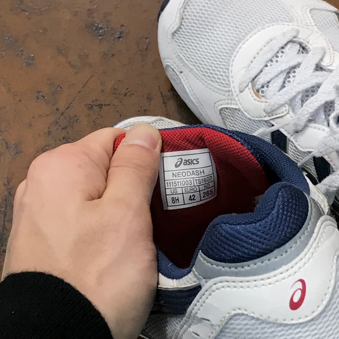 아식스 네오대쉬 화이트 265 사이즈  상품이미지5