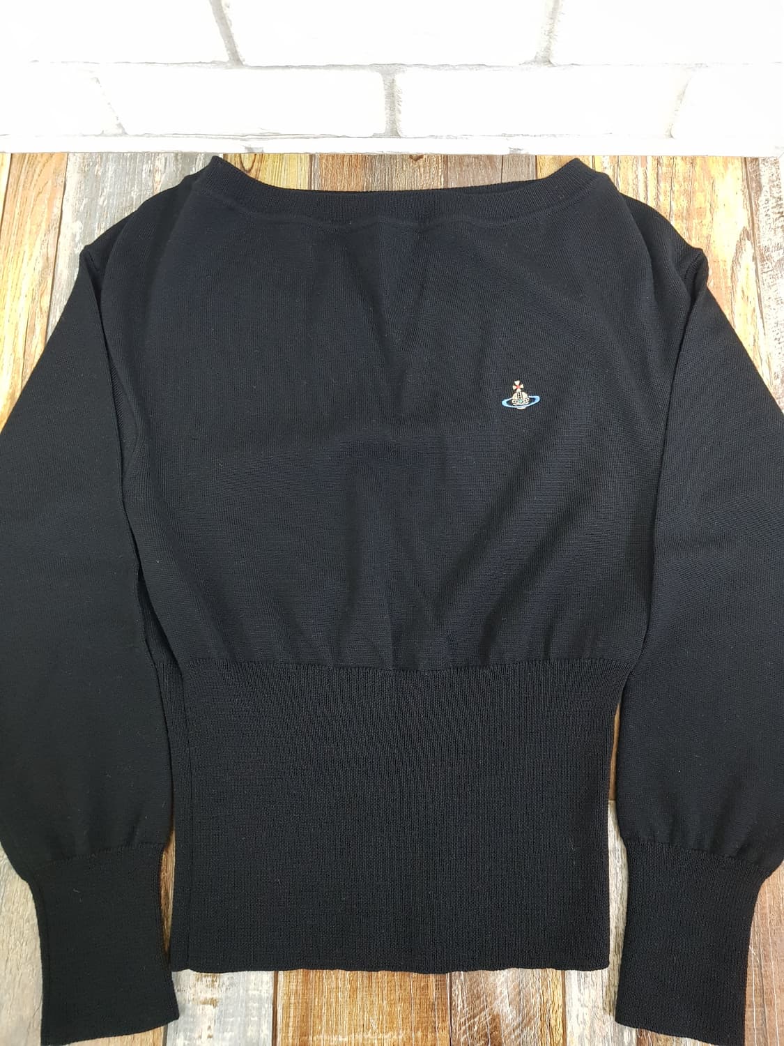 [xs/55/정품] 비비안웨스트우드 구체자수 울니트 블랙 상품이미지6