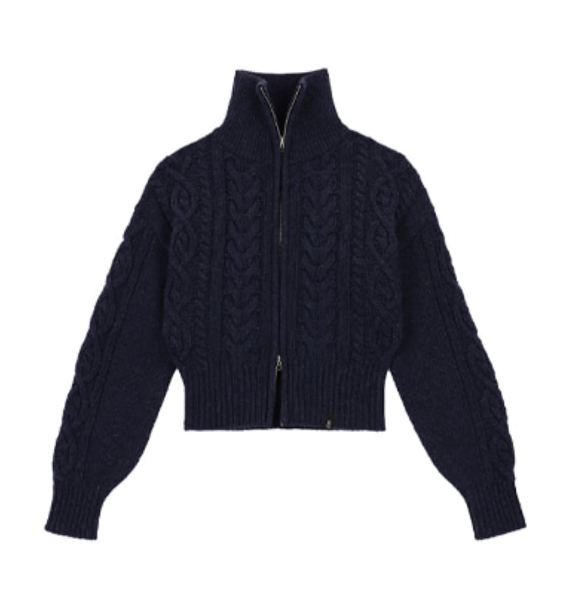 시티브리즈 울 케이블 니트 집업 가디건 네이비 (차정원, 윈터 착용)  상품이미지6