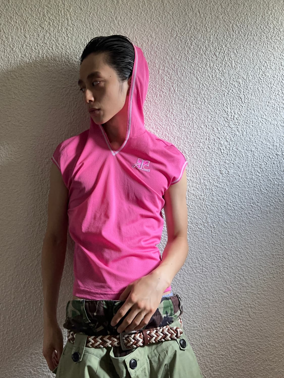 Courreges 스포티 후드 슬리브리스 상품이미지1