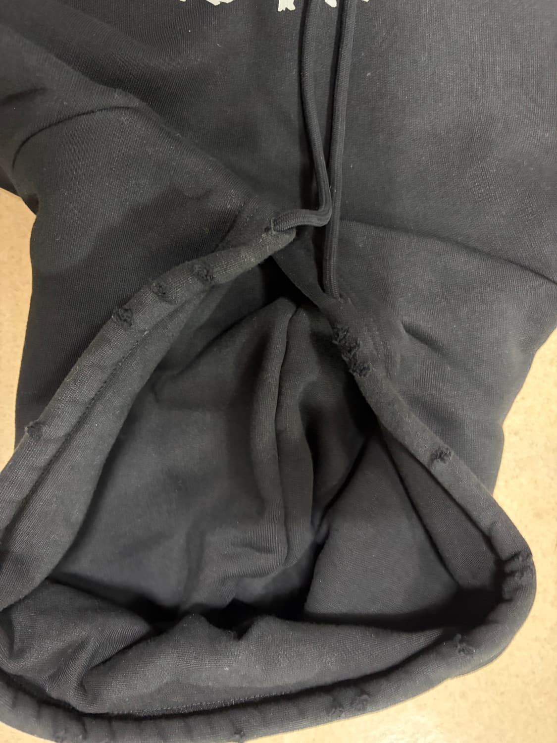 발렌시아가 마라톤 후드 블랙 상품이미지4