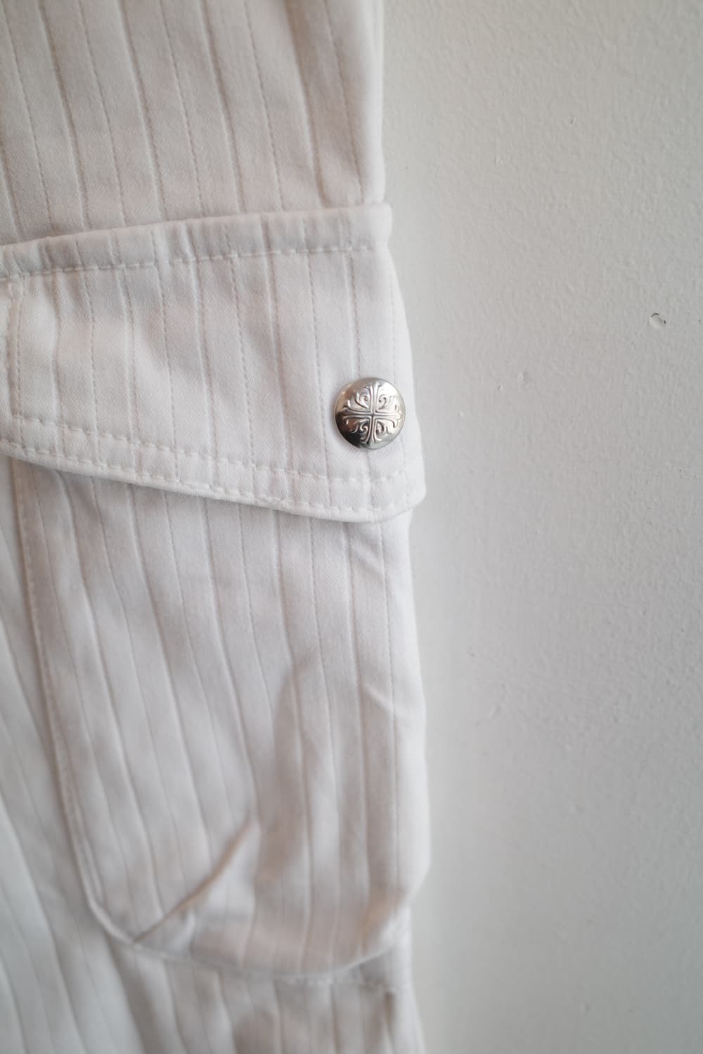 LOUIS CHAVLON 스트라이프 패턴 카고팬츠 (31인치) 상품이미지4