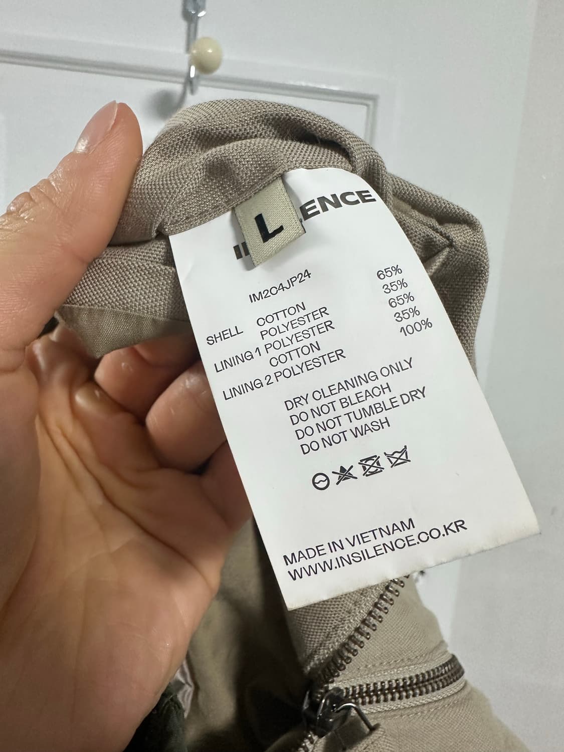 인사일런스 볼륨 엘보 헤링턴 자켓 상품이미지4