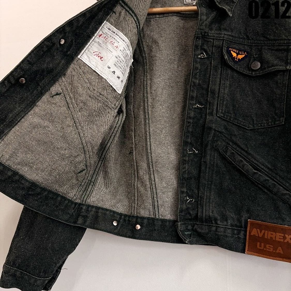 아비렉스 U.S.A.  트러커 데님자켓 S 0212  상품이미지4