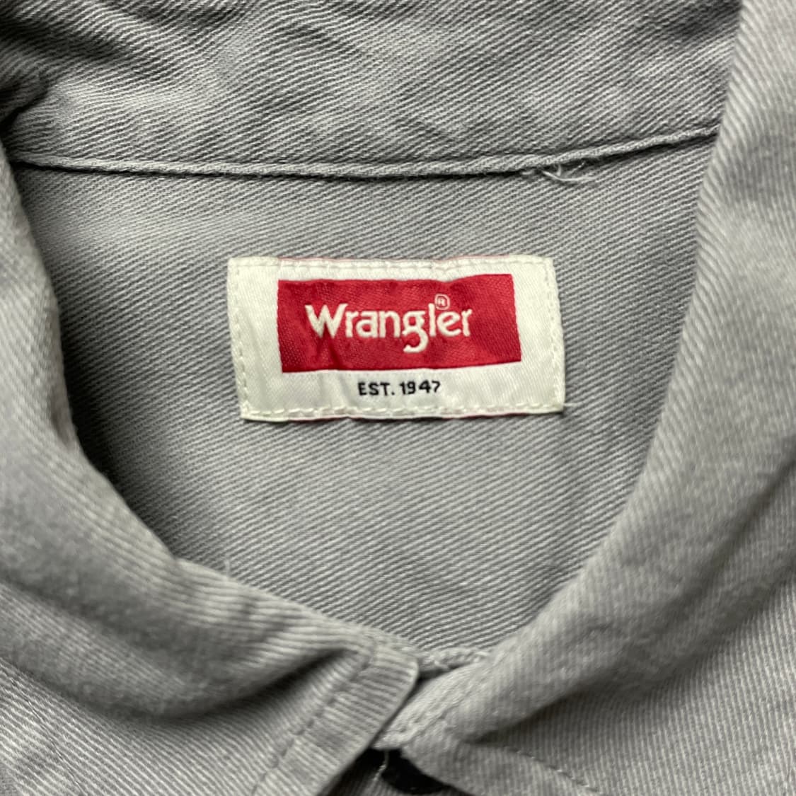 WRANGLER 랭글러 빈티지 그레이 반팔 셔츠 A00756 상품이미지9