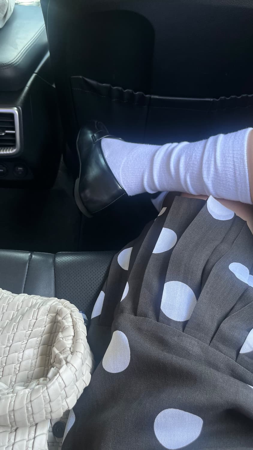 Perle bon 도트 플리츠 원피스 상품이미지5