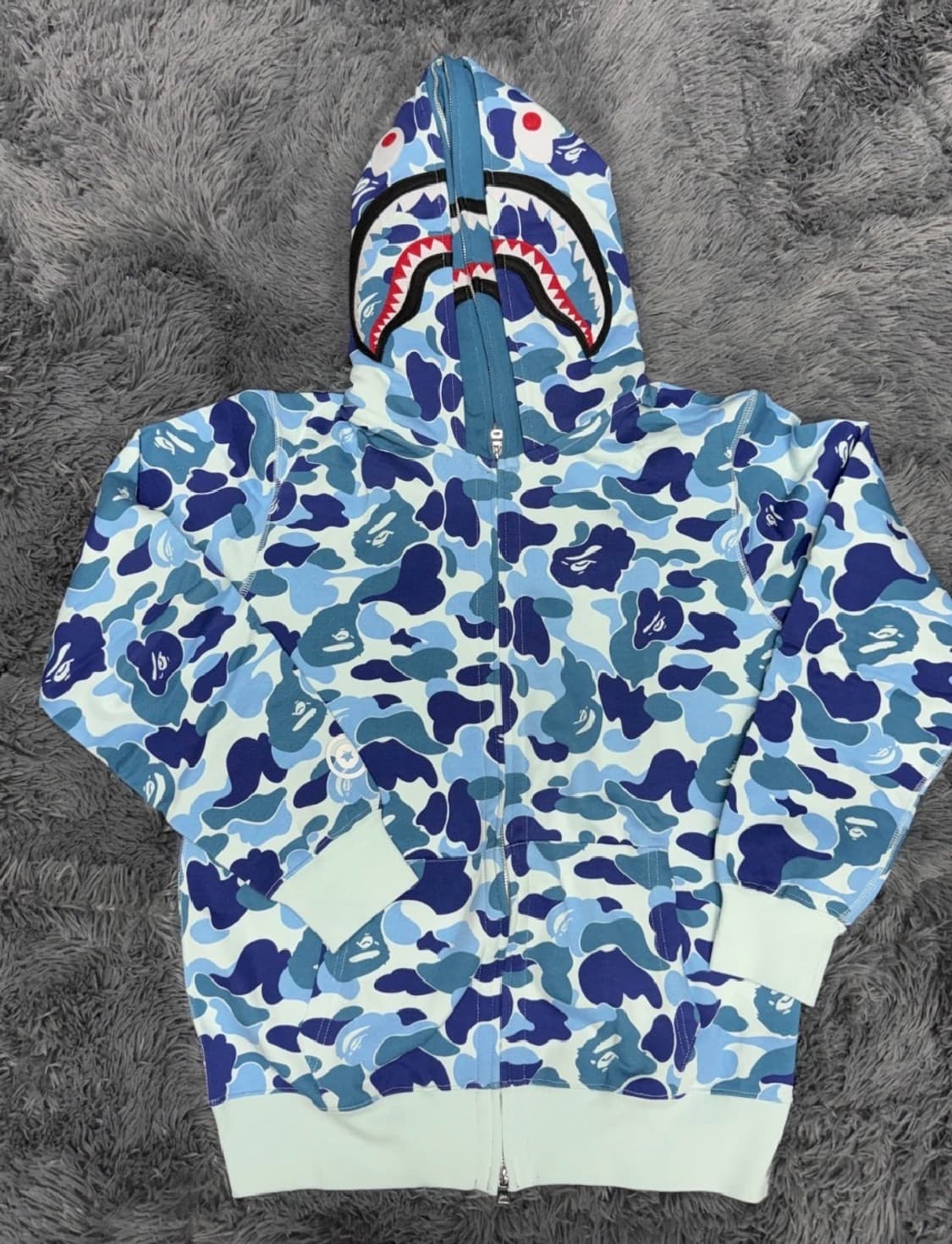 베이프 더블 샤크 블루 s 새상품 상품이미지1